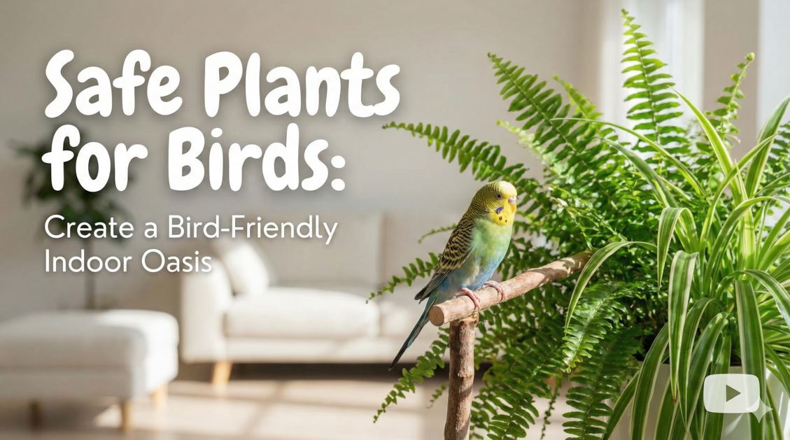 Bird-safe indoor plants and non-toxic houseplants for parrots
